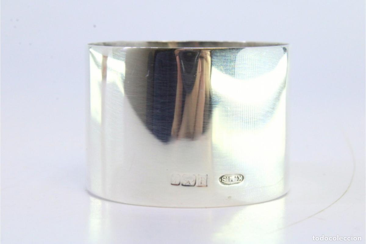 Antig&uuml;edades: Anillo para servilletas de plata - Foto 3