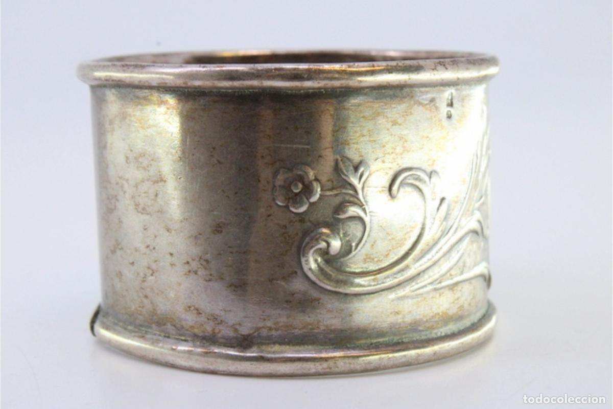 Antig&uuml;edades: Anillo para servilletas de plata - Foto 4