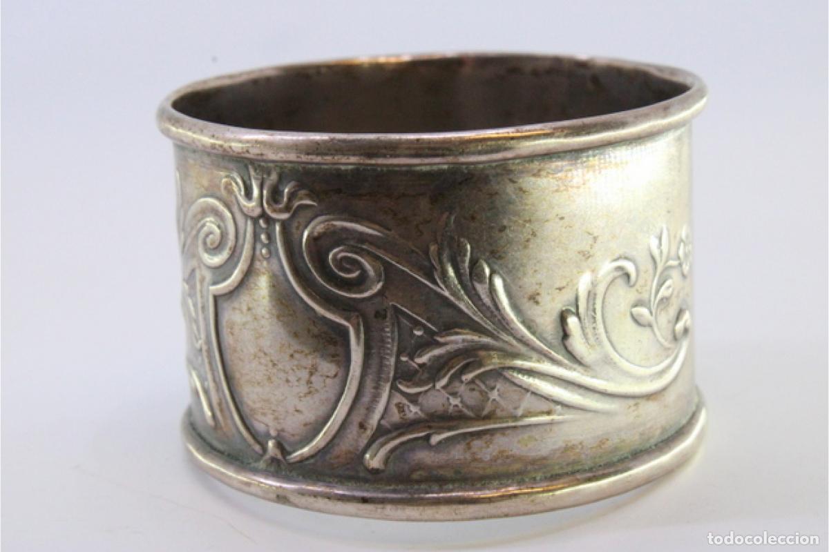 Antig&uuml;edades: Anillo para servilletas de plata - Foto 5