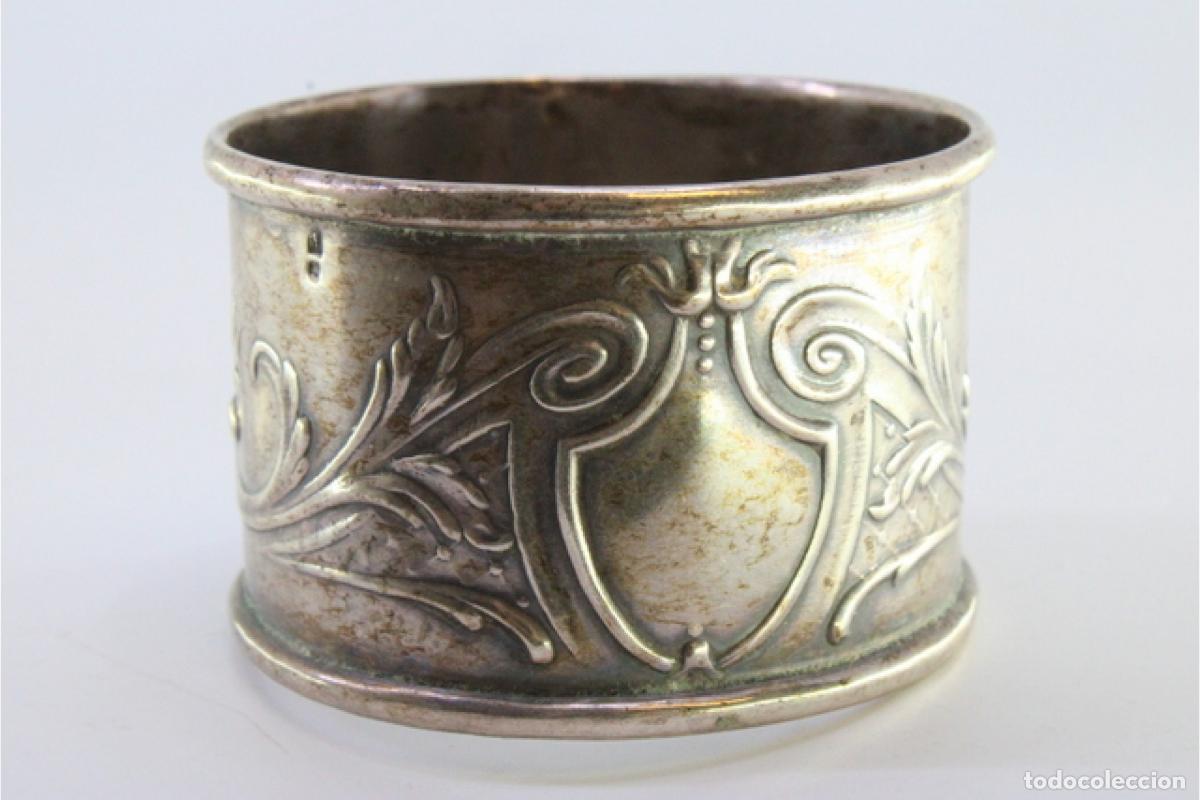 Antig&uuml;edades: Anillo para servilletas de plata - Foto 6