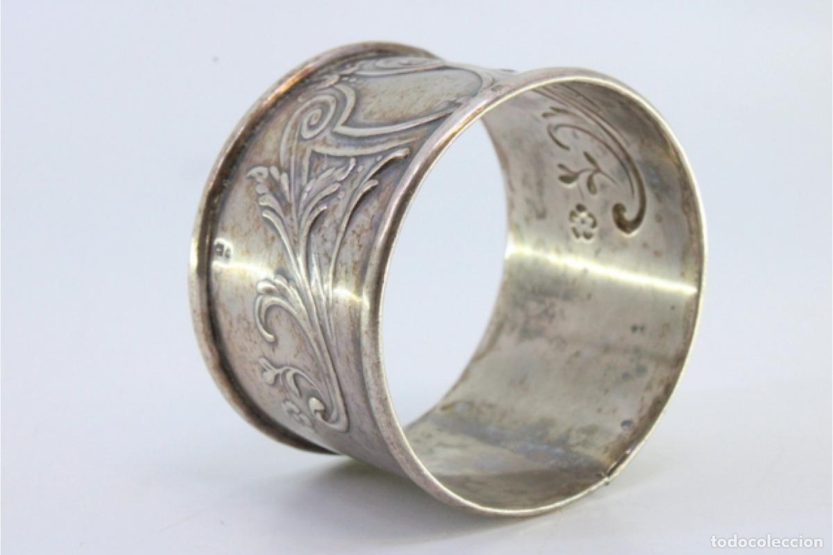 Antig&uuml;edades: Anillo para servilletas de plata - Foto 7