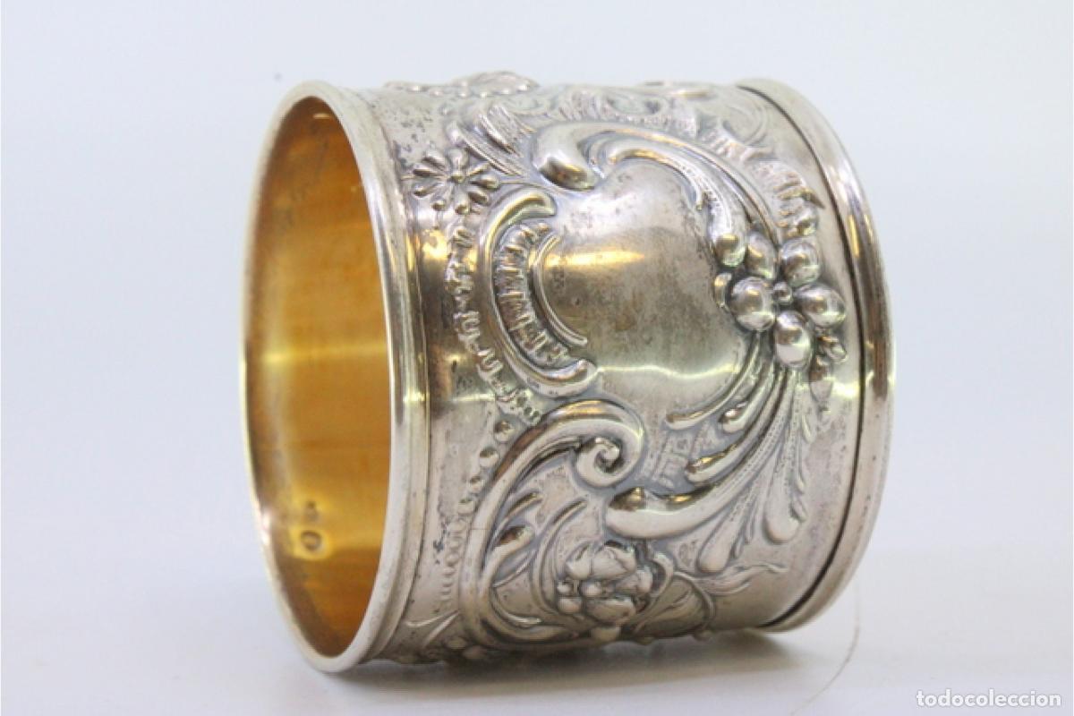 Antig&uuml;edades: Anillo para servilletas de plata - Foto 4