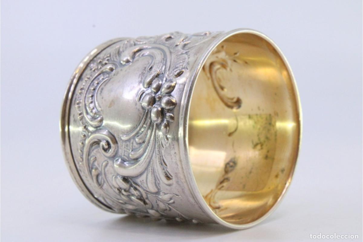 Antig&uuml;edades: Anillo para servilletas de plata - Foto 7