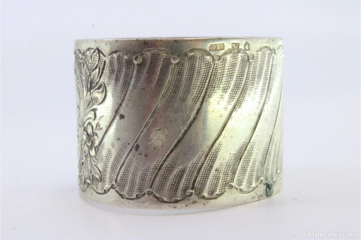 Antig&uuml;edades: Anillo para servilletas de plata - Foto 3