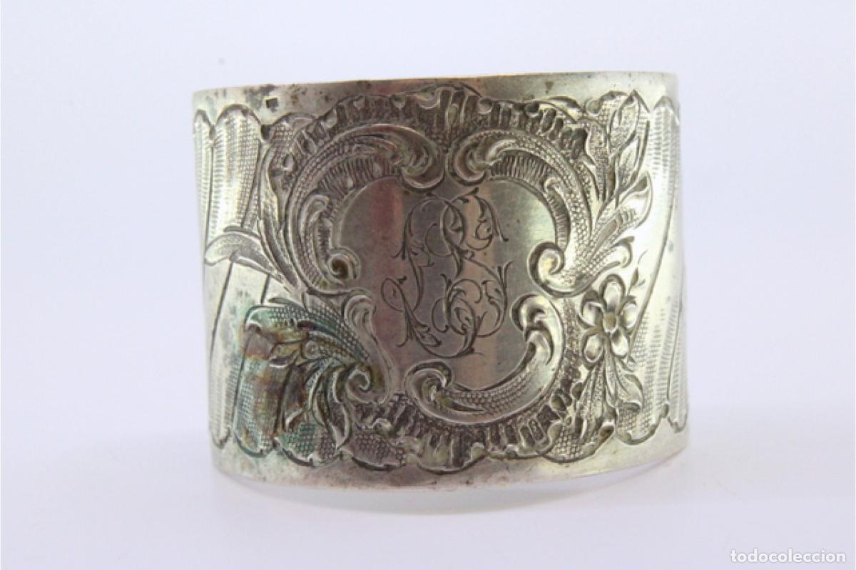 Antig&uuml;edades: Anillo para servilletas de plata - Foto 4