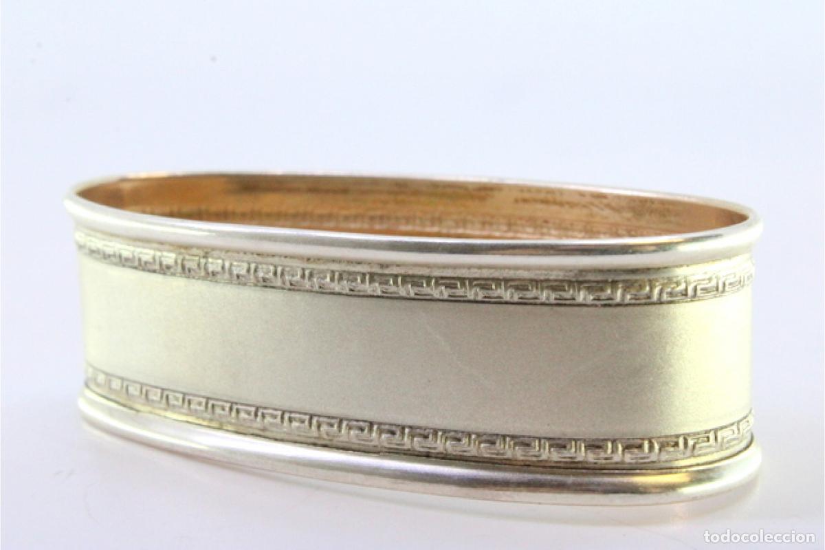 Antig&uuml;edades: Anillo para servilletas de plata - Foto 2