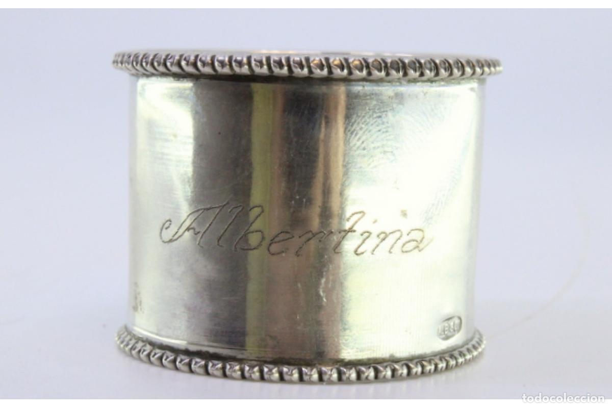 Antig&uuml;edades: Anillo para servilletas de plata - Foto 4