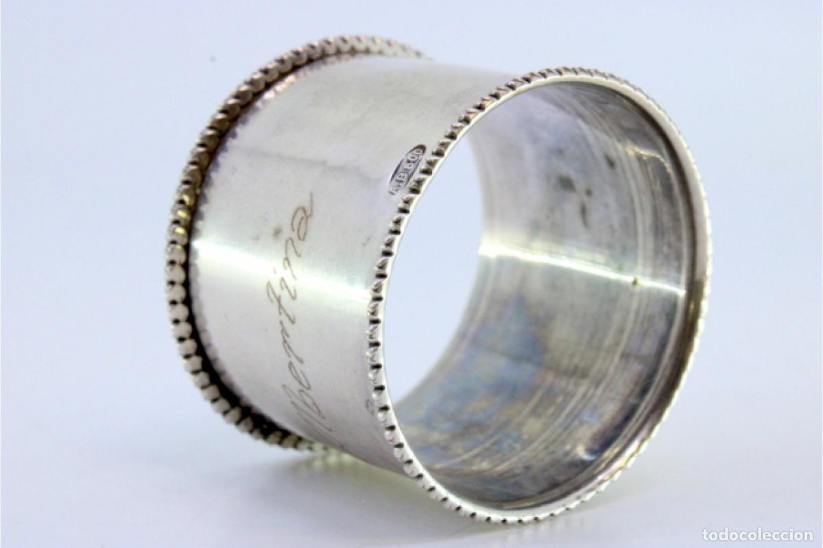 Antig&uuml;edades: Anillo para servilletas de plata - Foto 5