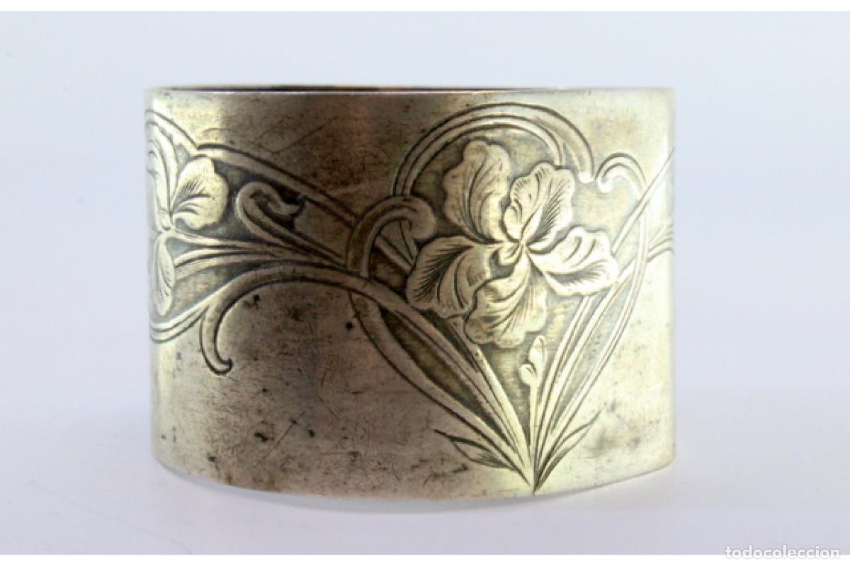 Antig&uuml;edades: Anillo para servilletas de plata - Foto 4