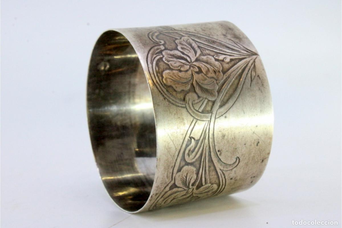 Antig&uuml;edades: Anillo para servilletas de plata - Foto 6