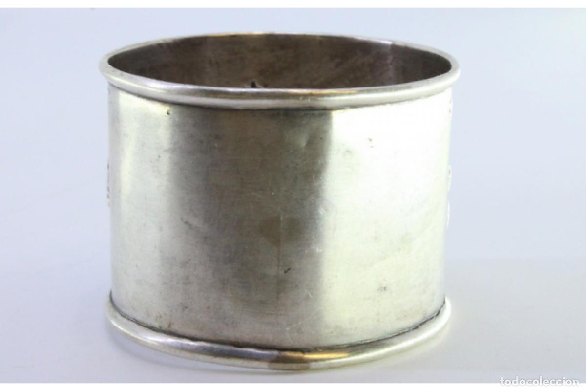 Antig&uuml;edades: Anillo para servilletas de plata - Foto 2