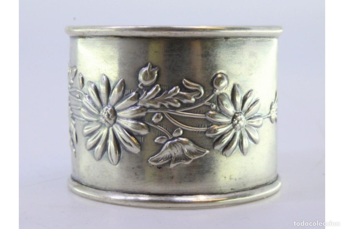 Antig&uuml;edades: Anillo para servilletas de plata - Foto 4