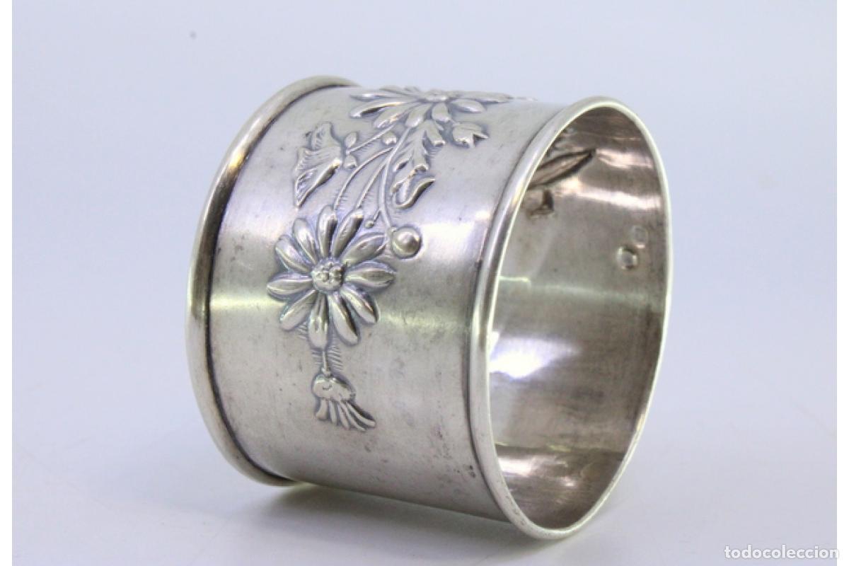 Antig&uuml;edades: Anillo para servilletas de plata - Foto 6