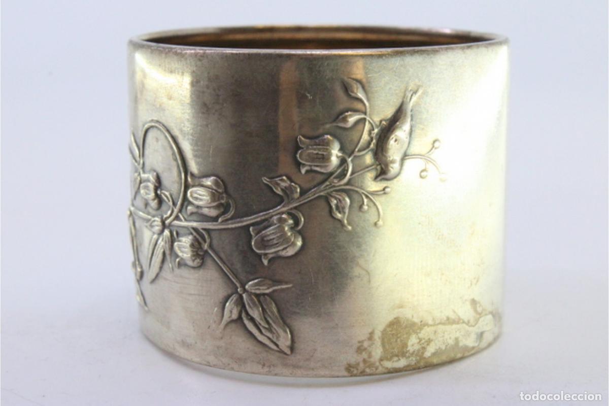 Antig&uuml;edades: Anillo para servilletas de plata - Foto 2