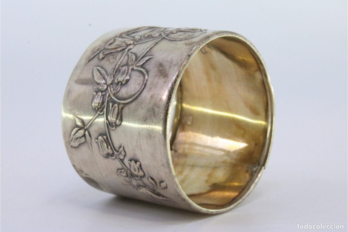 Antig&uuml;edades: Anillo para servilletas de plata - Foto 3