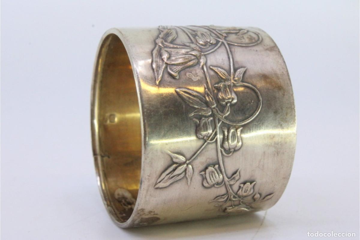 Antig&uuml;edades: Anillo para servilletas de plata - Foto 4