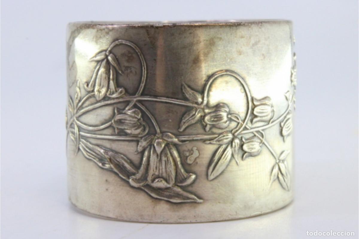 Antig&uuml;edades: Anillo para servilletas de plata - Foto 8