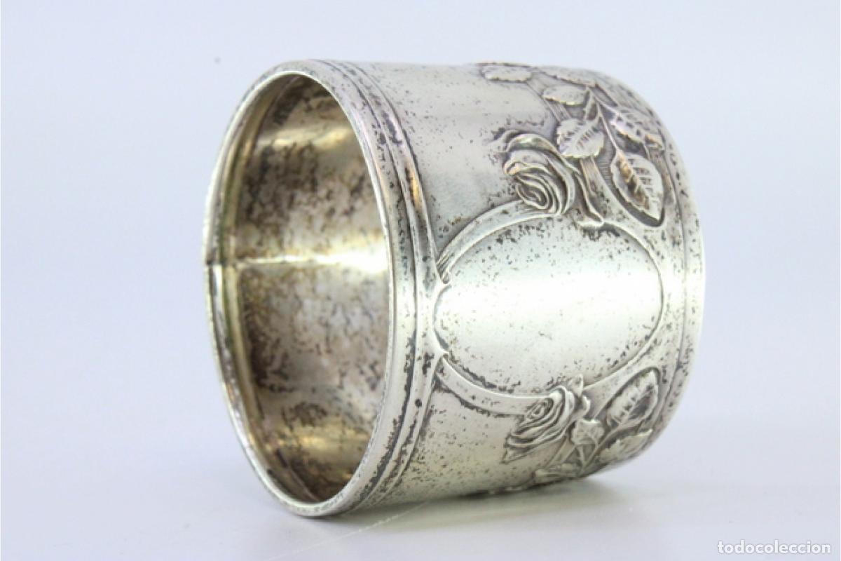 Antig&uuml;edades: Anillo para servilletas de plata - Foto 4