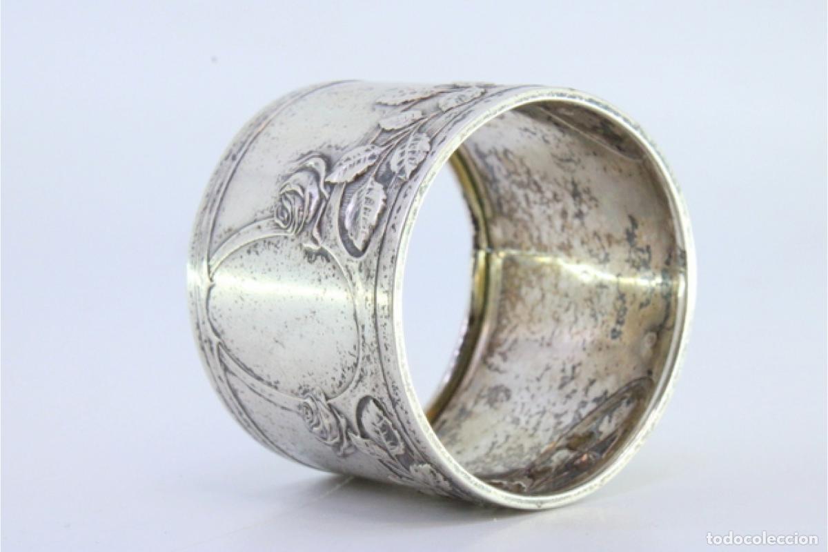 Antig&uuml;edades: Anillo para servilletas de plata - Foto 7