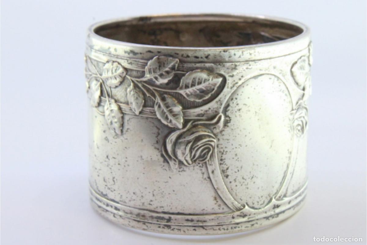 Antig&uuml;edades: Anillo para servilletas de plata - Foto 8