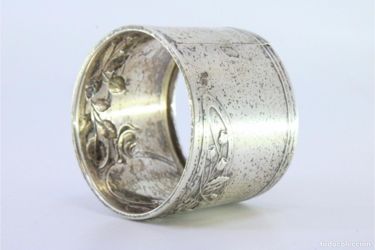 Antig&uuml;edades: Anillo para servilletas de plata - Foto 9