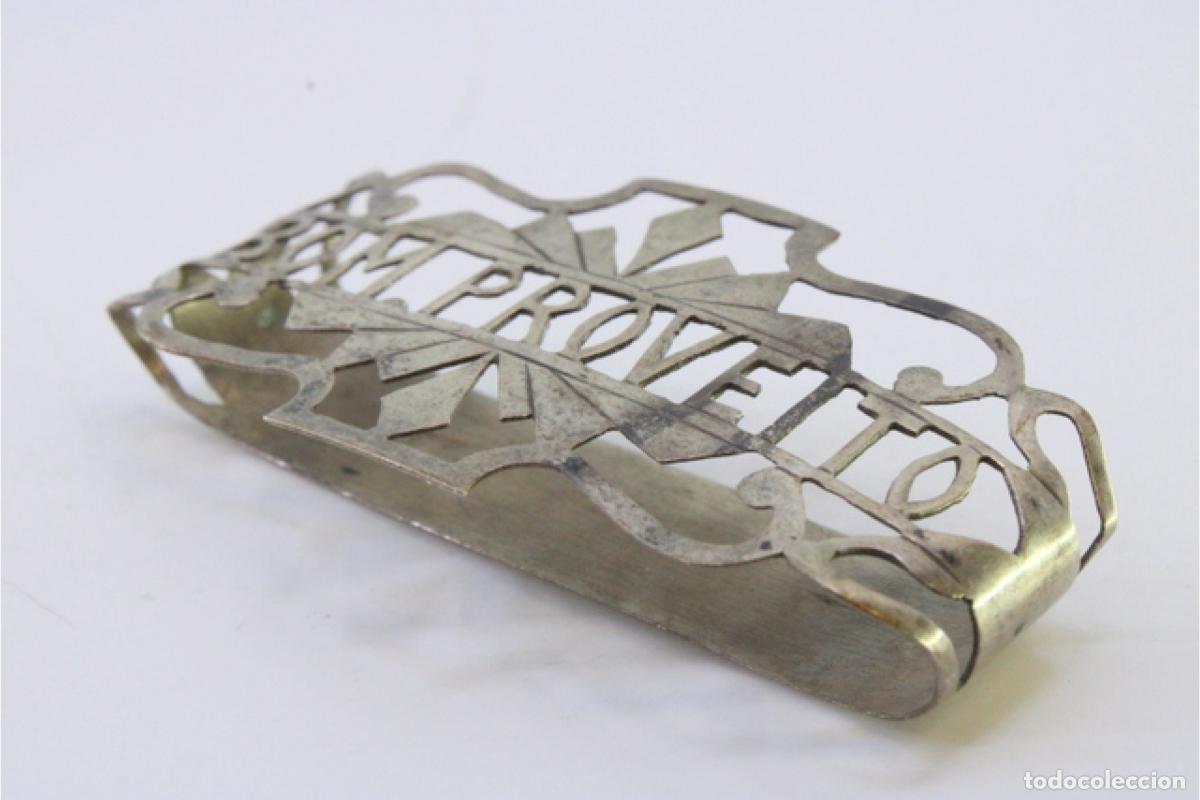 Antig&uuml;edades: Anillo para servilletas de plata - Foto 3