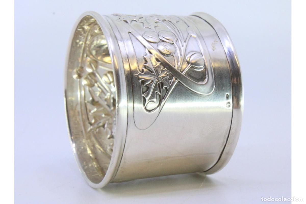 Antig&uuml;edades: Anillo para servilletas de plata - Foto 6