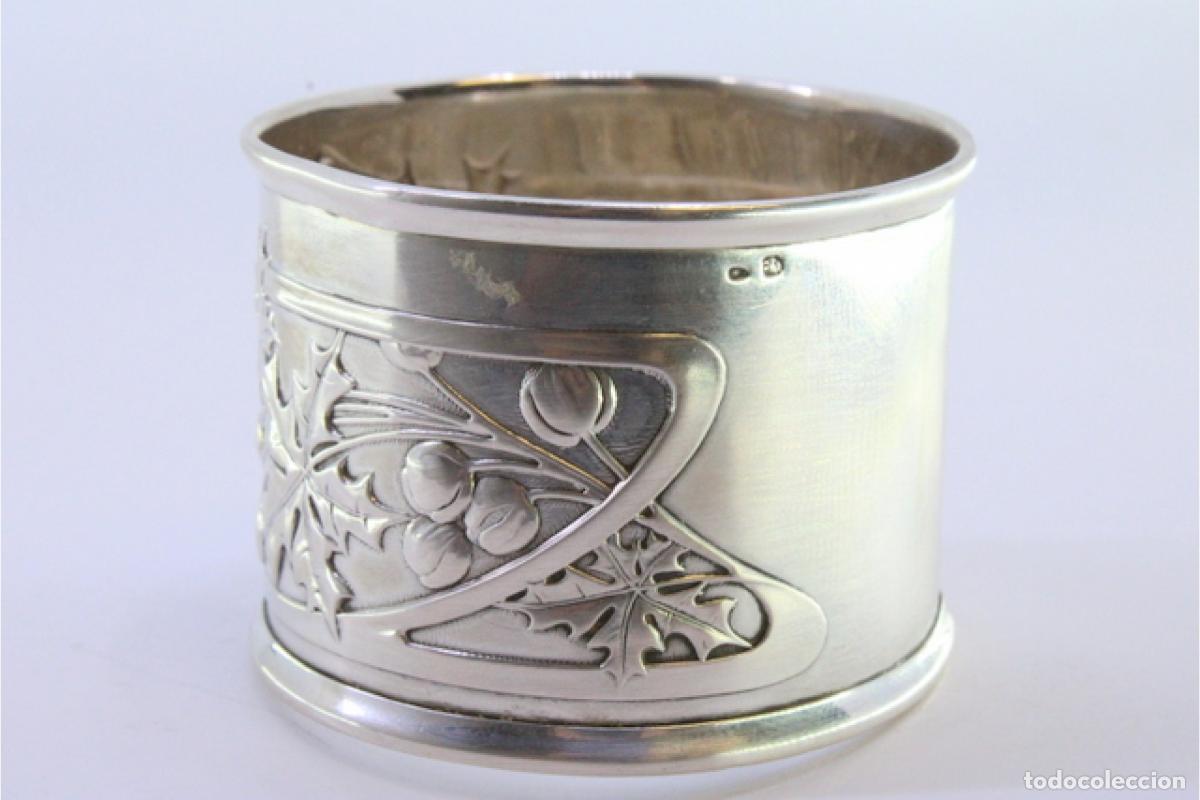 Antig&uuml;edades: Anillo para servilletas de plata - Foto 8