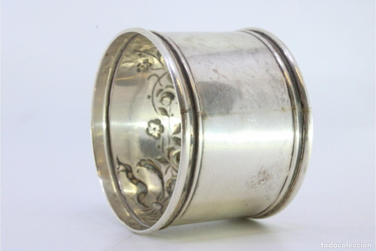 Antig&uuml;edades: Anillo para servilletas de plata - Foto 5