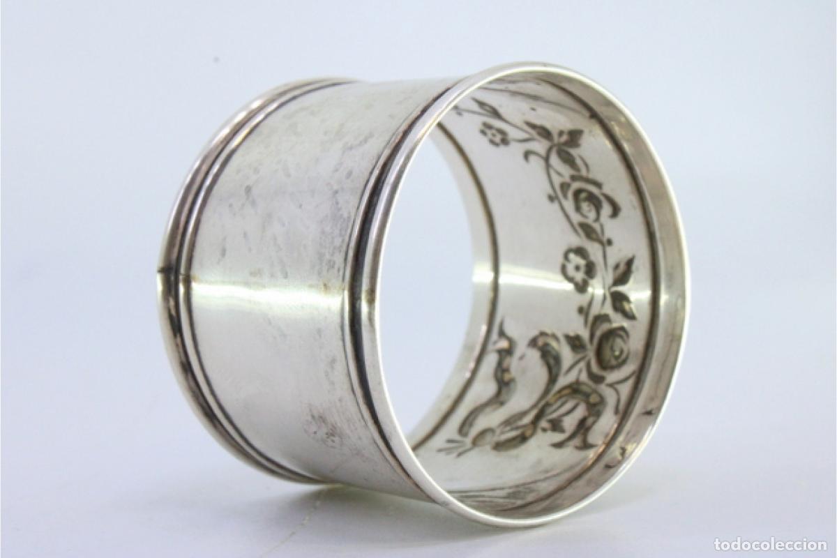 Antig&uuml;edades: Anillo para servilletas de plata - Foto 7