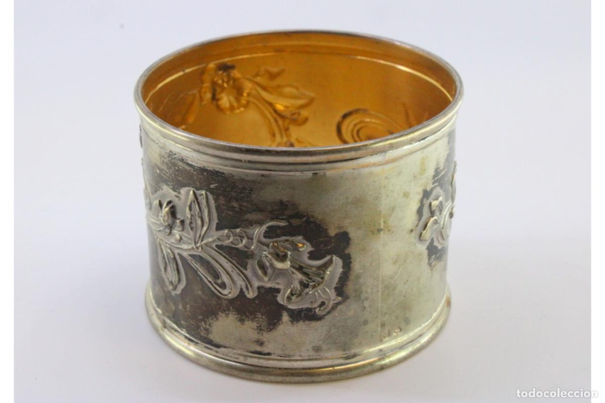 Antig&uuml;edades: Anillo para servilletas de plata - Foto 2
