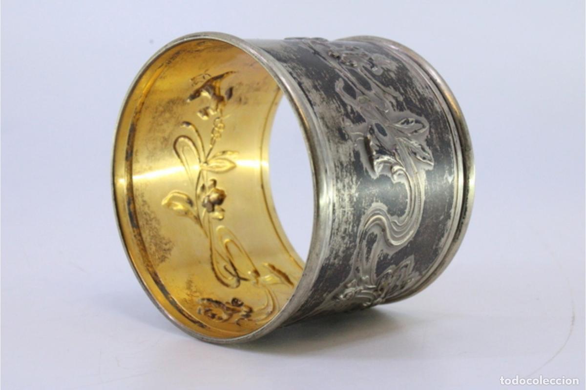 Antig&uuml;edades: Anillo para servilletas de plata - Foto 4