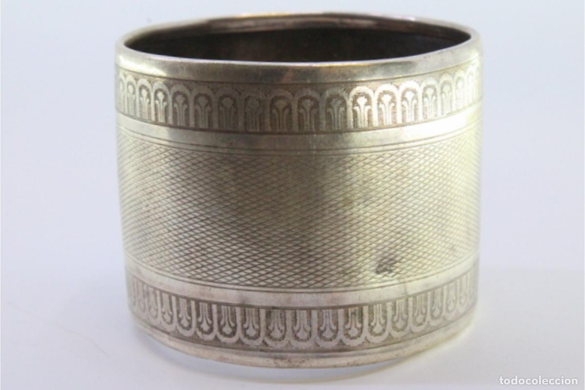 Antig&uuml;edades: Anillo para servilletas de plata - Foto 4