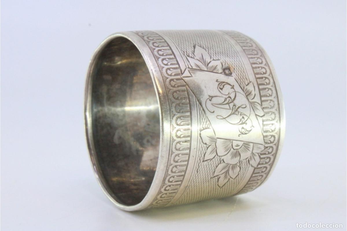 Antig&uuml;edades: Anillo para servilletas de plata - Foto 6