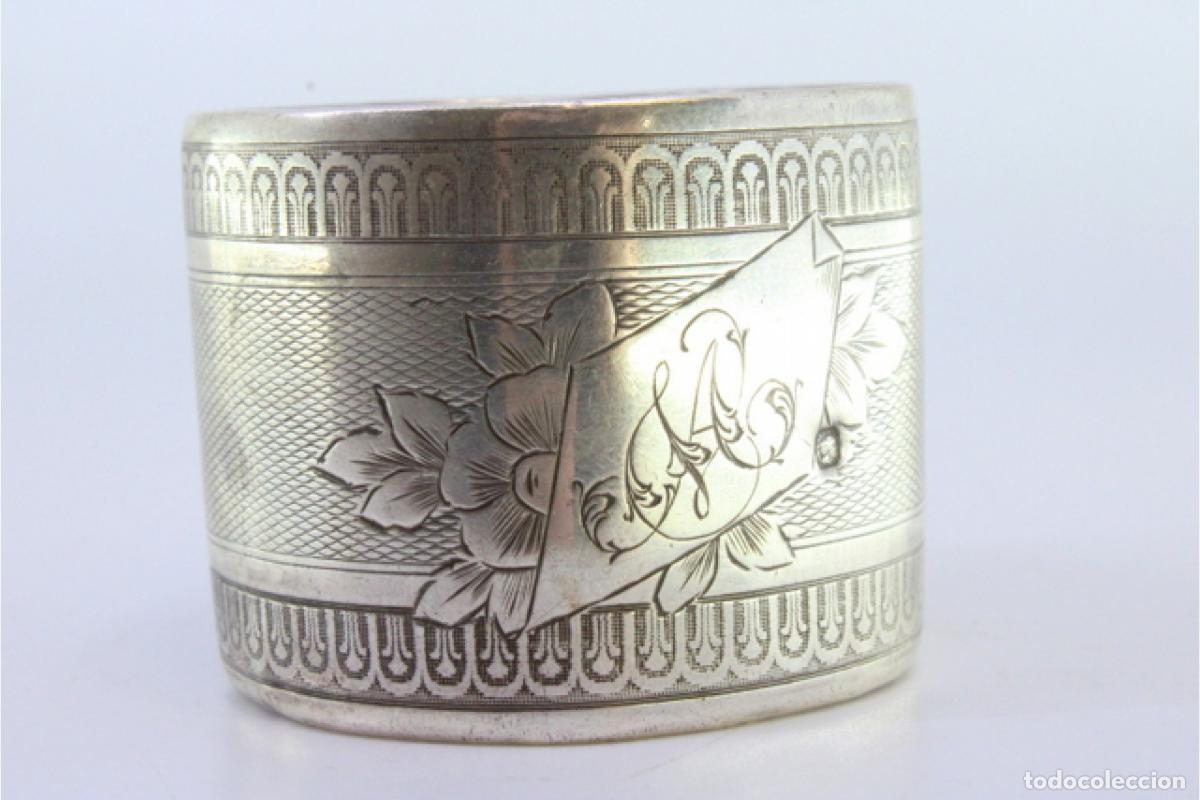 Antig&uuml;edades: Anillo para servilletas de plata - Foto 7