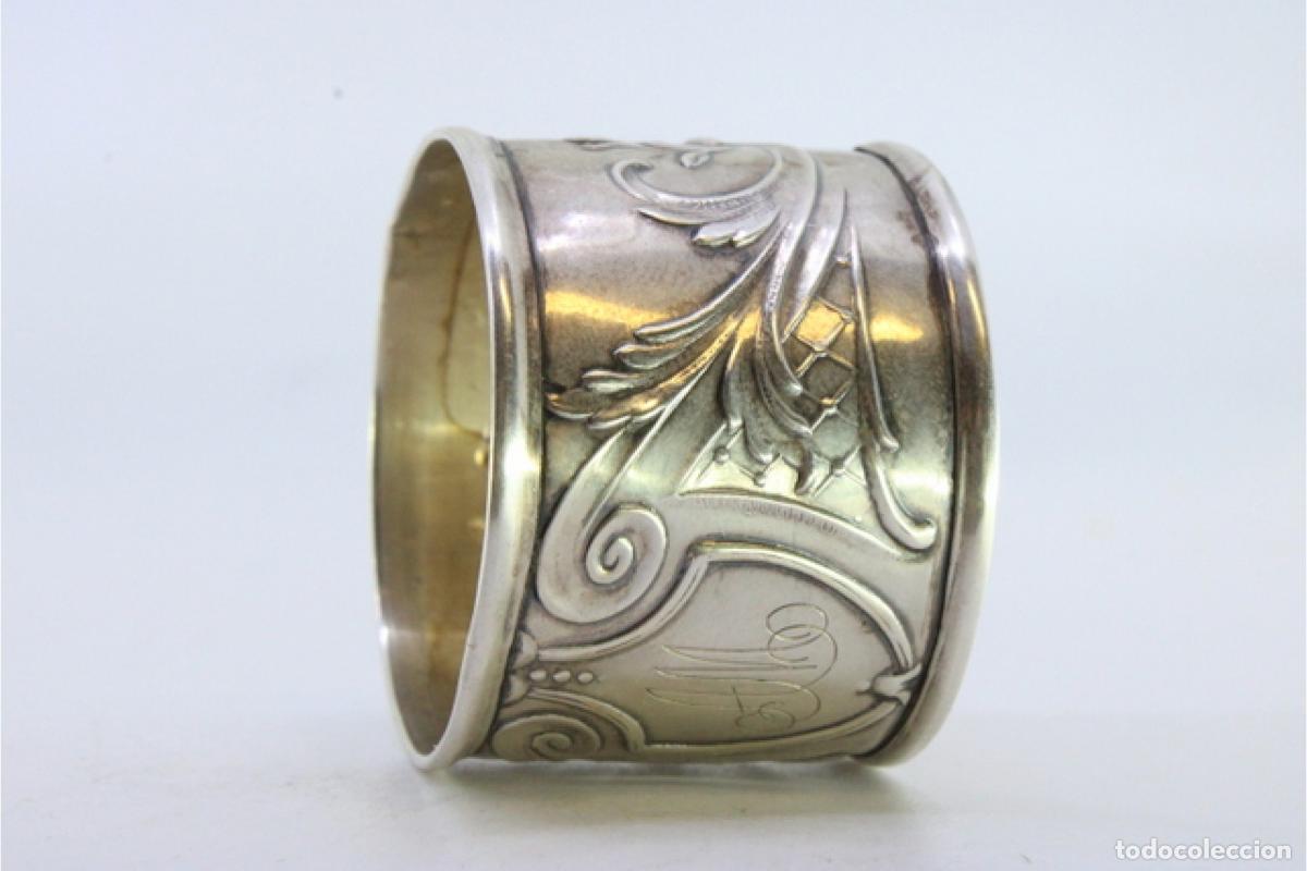 Antig&uuml;edades: Anillo para servilletas de plata - Foto 2