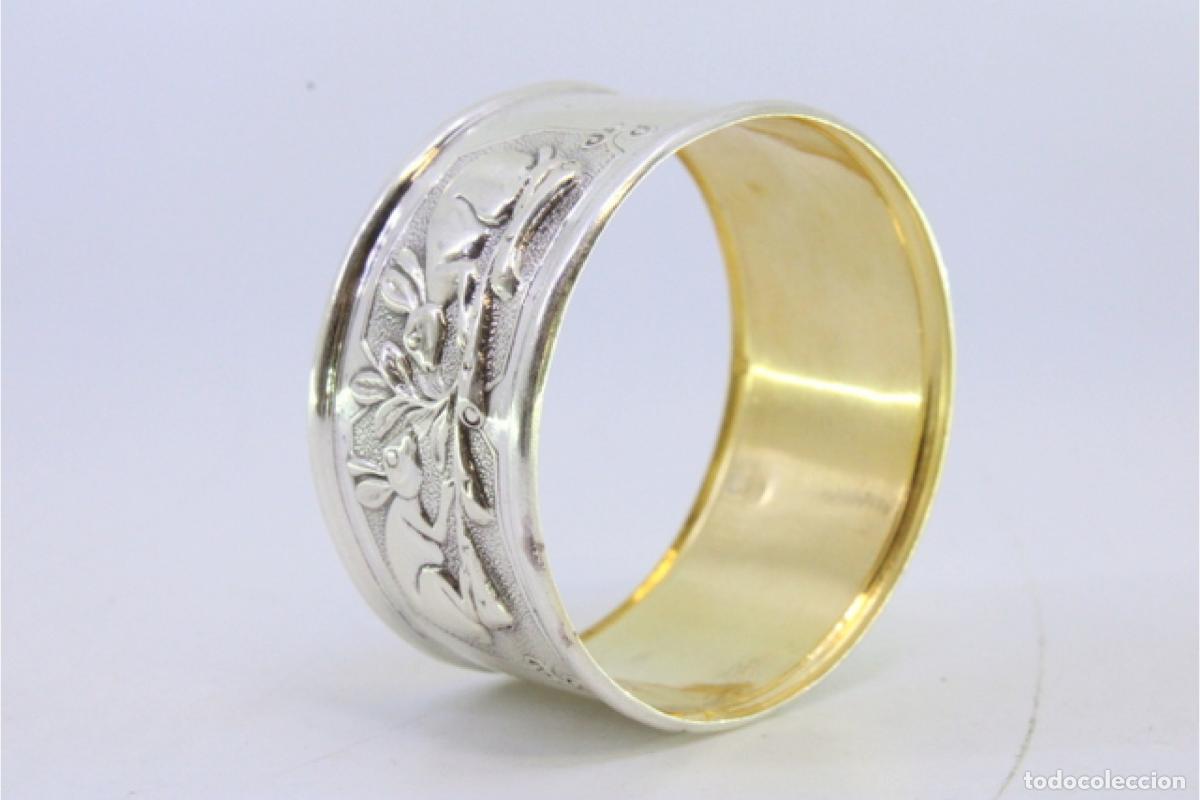 Antig&uuml;edades: Anillo para servilletas de plata - Foto 7