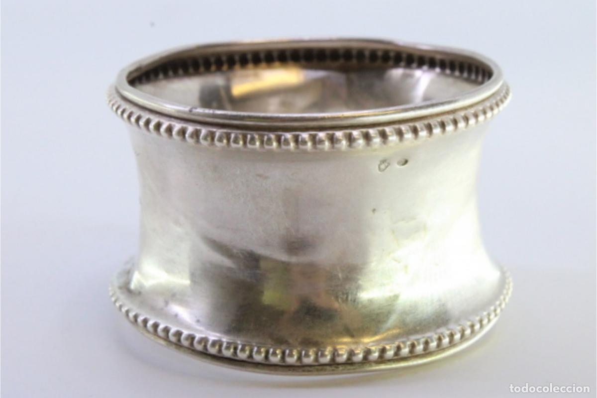 Antig&uuml;edades: Anillo para servilletas de plata - Foto 4