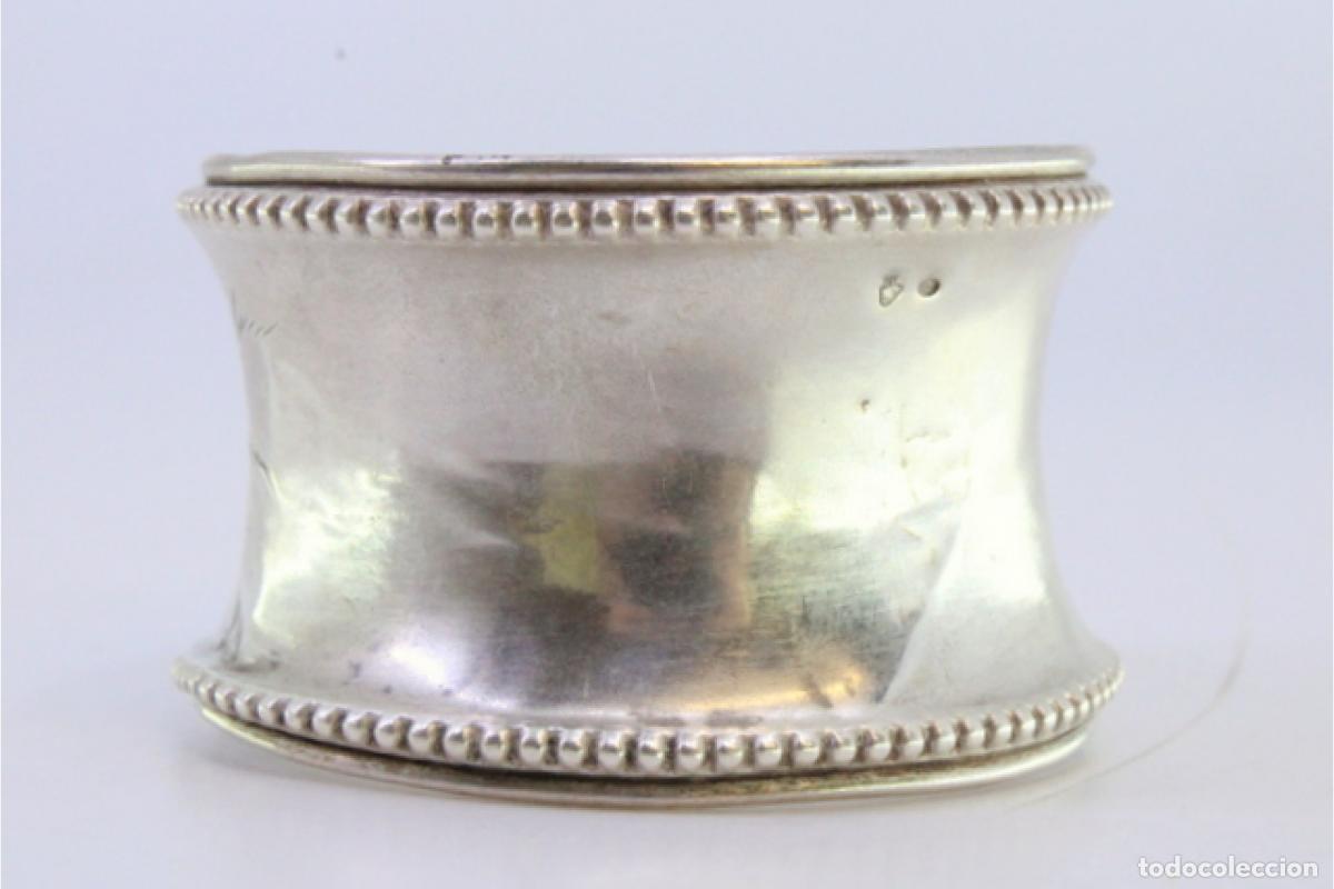 Antig&uuml;edades: Anillo para servilletas de plata - Foto 5