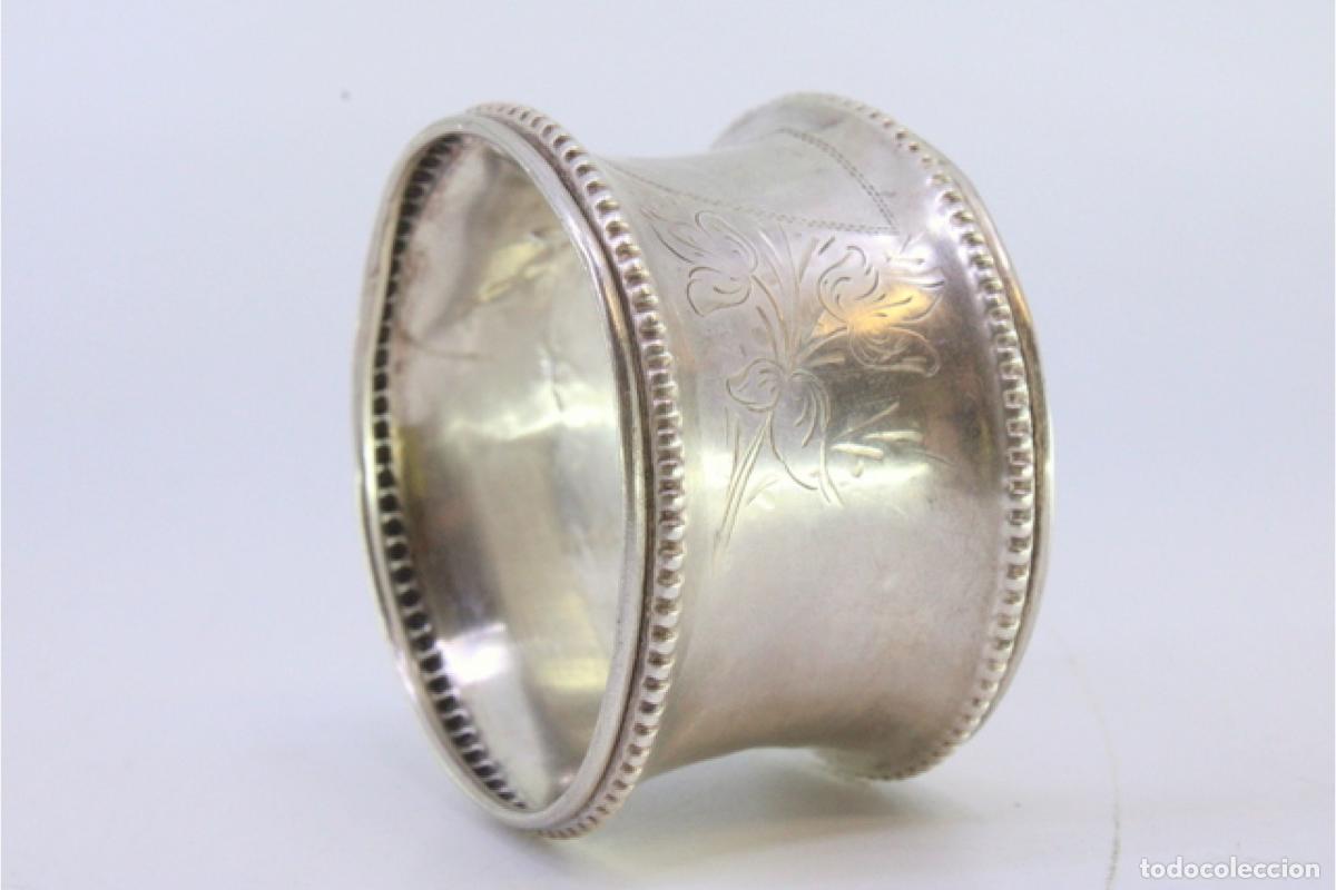 Antig&uuml;edades: Anillo para servilletas de plata - Foto 6