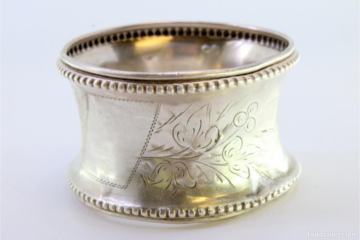 Antig&uuml;edades: Anillo para servilletas de plata - Foto 7
