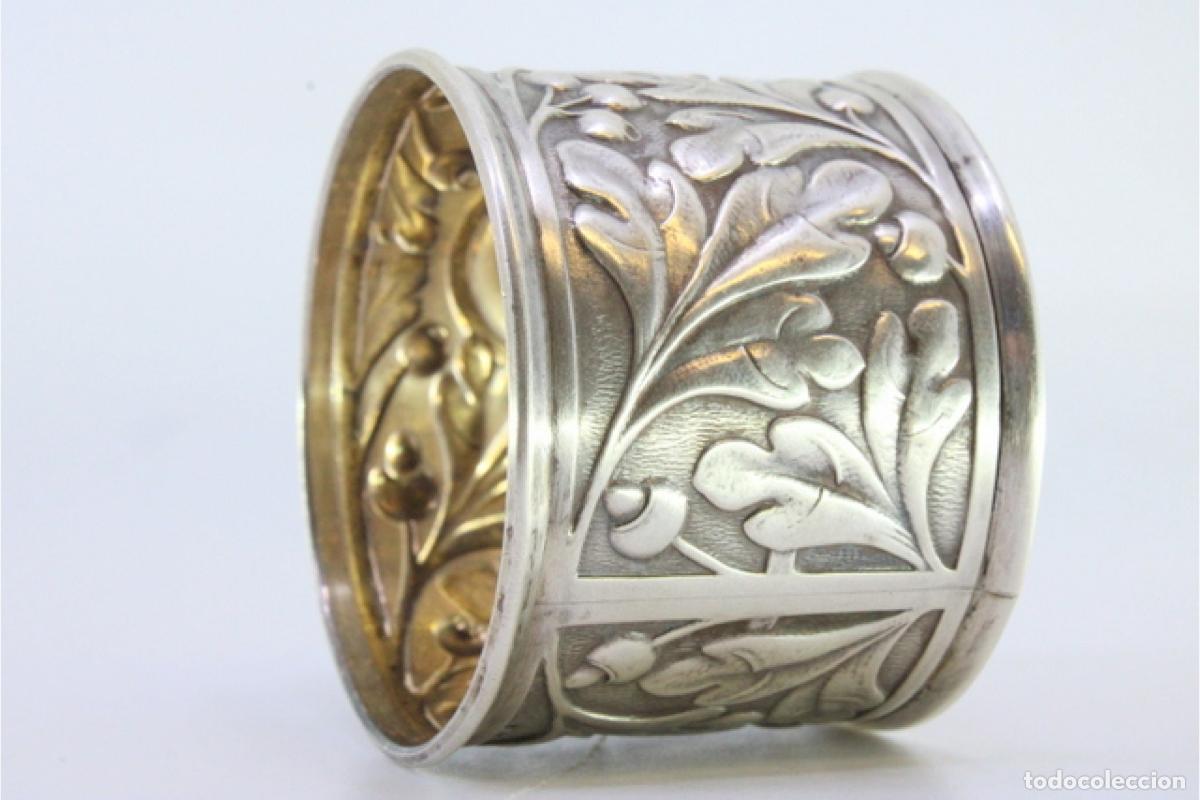 Antig&uuml;edades: Anillo para servilletas de plata - Foto 4