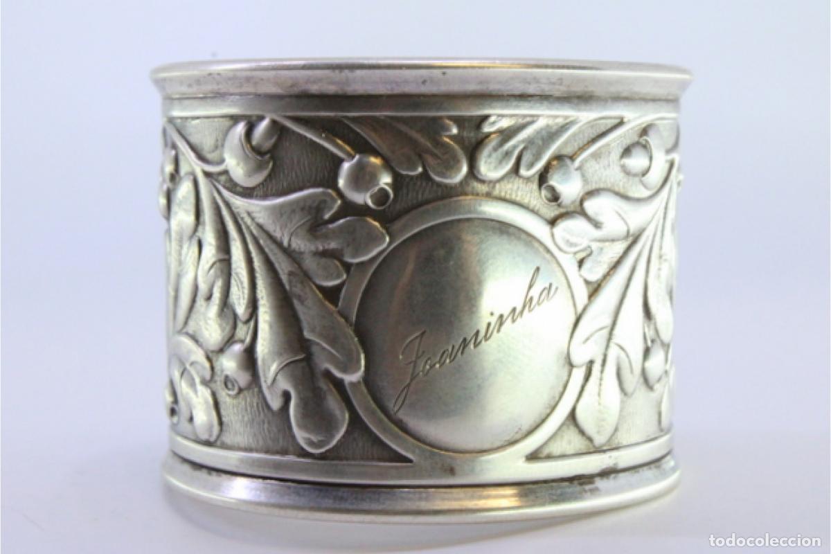 Antig&uuml;edades: Anillo para servilletas de plata - Foto 5