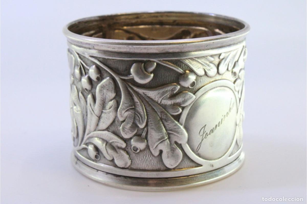 Antig&uuml;edades: Anillo para servilletas de plata - Foto 7