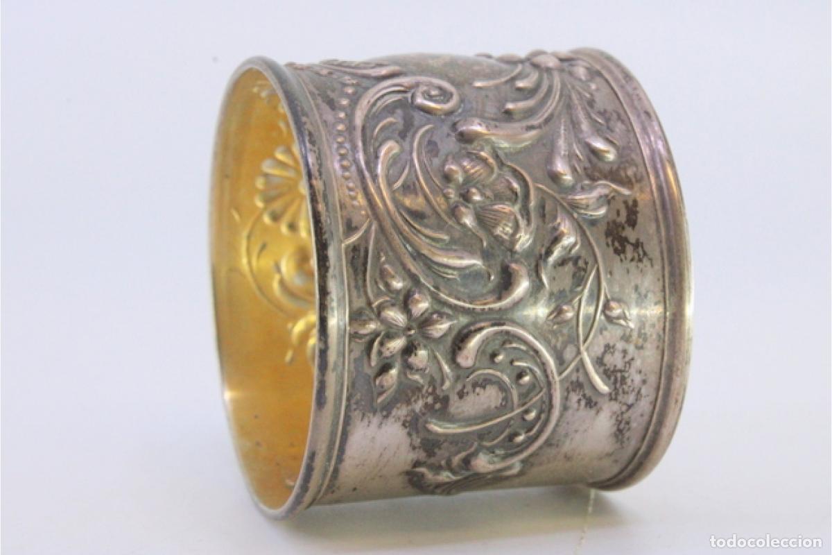 Antig&uuml;edades: Anillo para servilletas de plata - Foto 6
