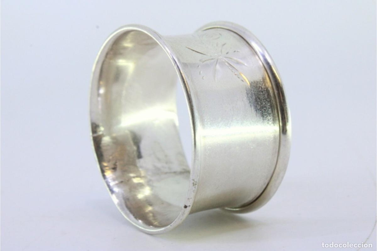 Antig&uuml;edades: Anillo para servilletas de plata - Foto 2