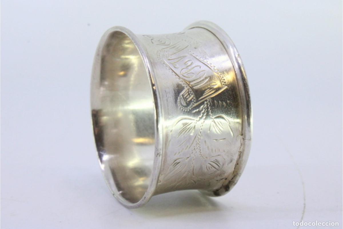Antig&uuml;edades: Anillo para servilletas de plata - Foto 6