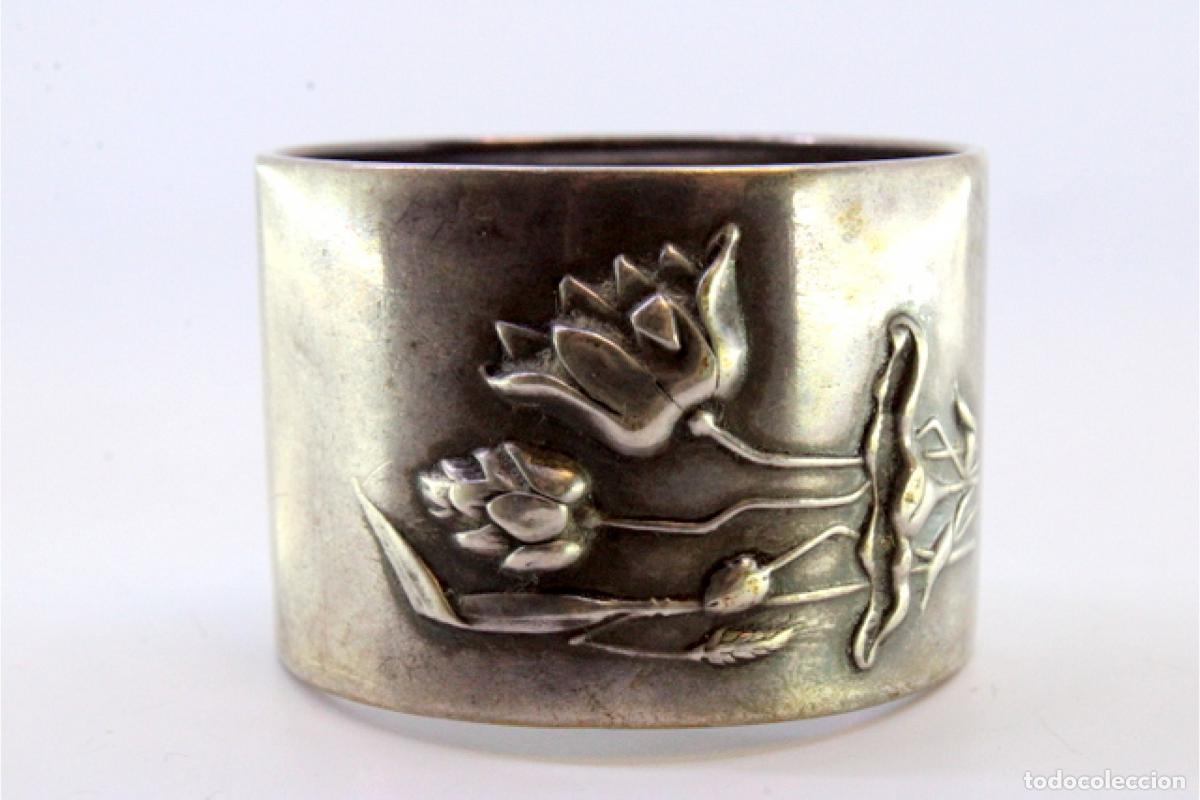 Antig&uuml;edades: Anillo para servilletas de plata - Foto 6