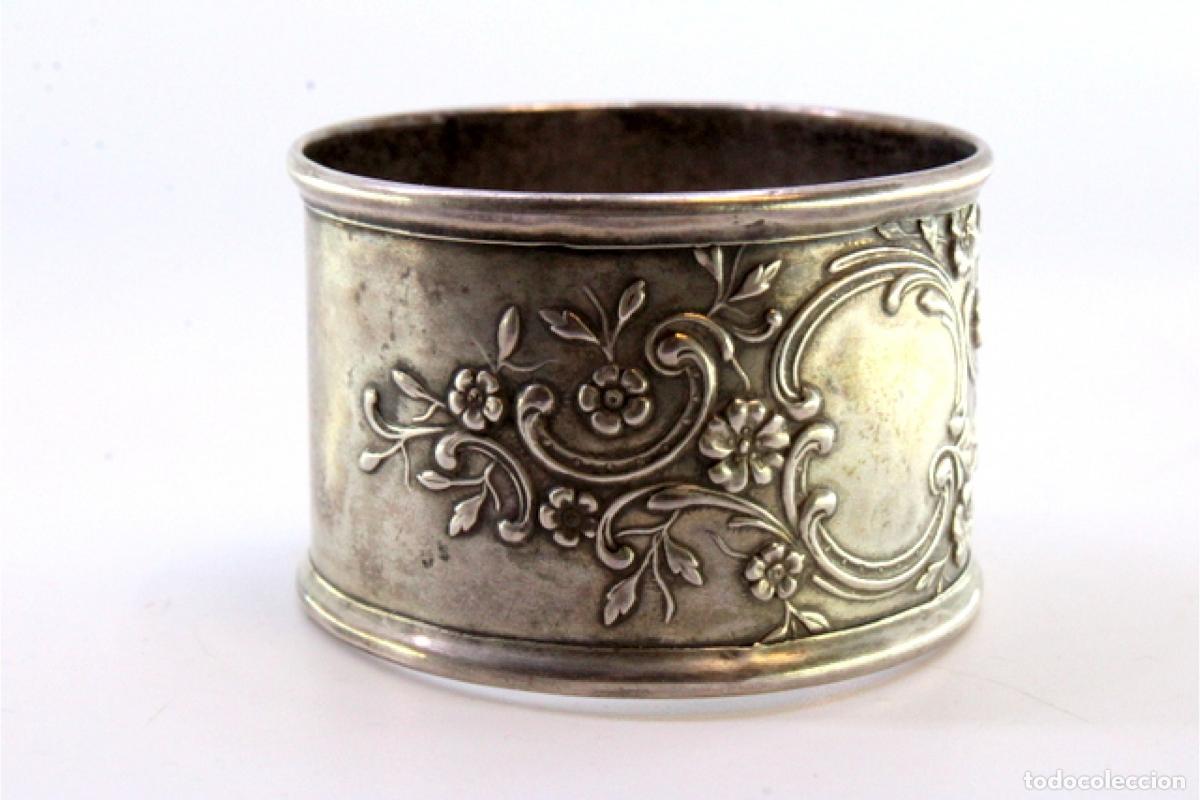 Antig&uuml;edades: Anillo para servilletas de plata - Foto 5