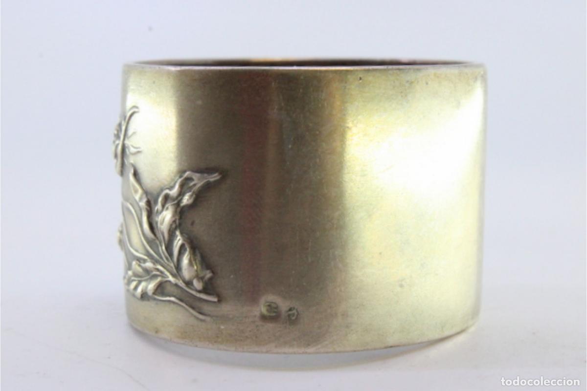 Antig&uuml;edades: Anillo para servilletas de plata - Foto 3
